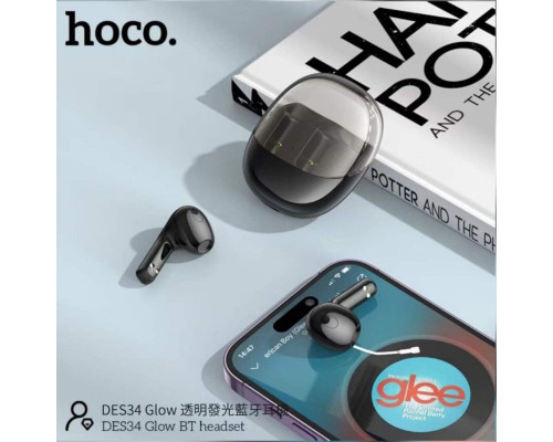 Навушники HOCO DES34 Glow BT headset Black