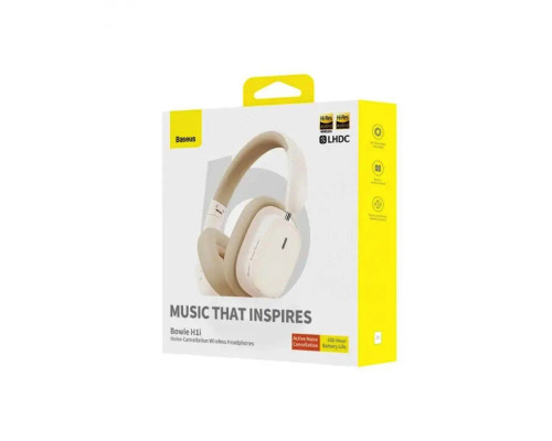 Навушники Baseus Bowie H1i Noise-Cancellation Wireless Headphones Stellar White