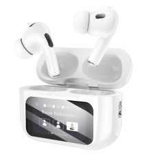 Навушники BOROFONE BW76 Brocade true wireless ANC noise reduction touch screen BT headset Champagne White