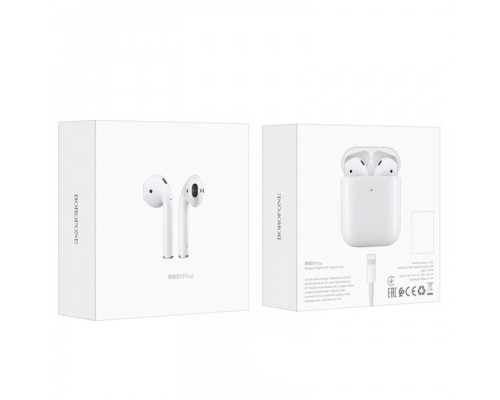 Навушники BOROFONE BW01 Plus True wireless BT headset White