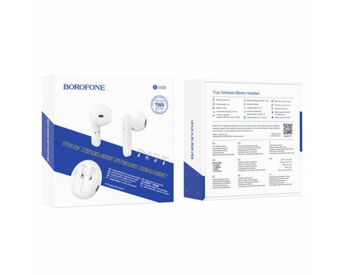 Навушники BOROFONE BW08 Luxury true wireless BT headset White