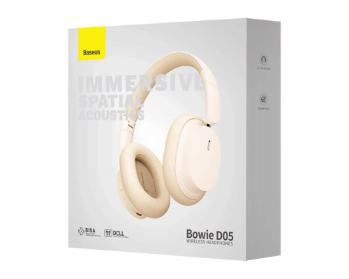 Навушники Baseus Bowie D05 Wireless Headphones Creamy-white