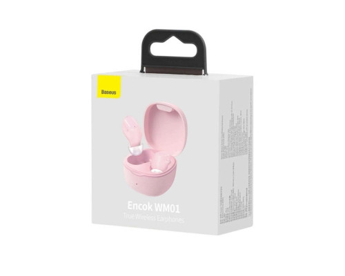 Навушники Baseus Bowie WM01 True Wireless Earphones Pink