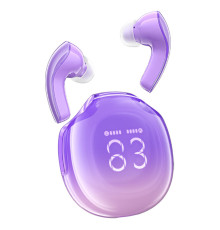 Навушники ACEFAST T9 Crystal (Air) color bluetooth earbuds Grape Purple