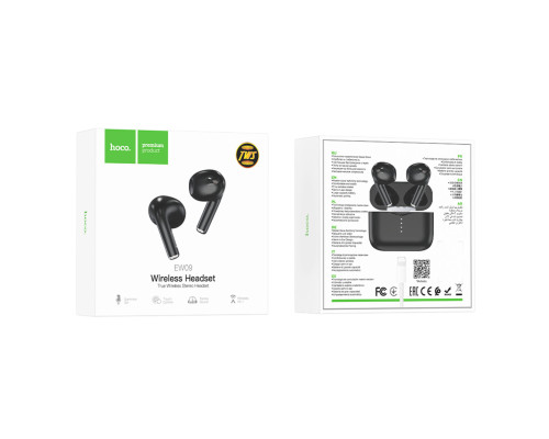 Навушники HOCO EW09 Soundman true wireless BT headset Black