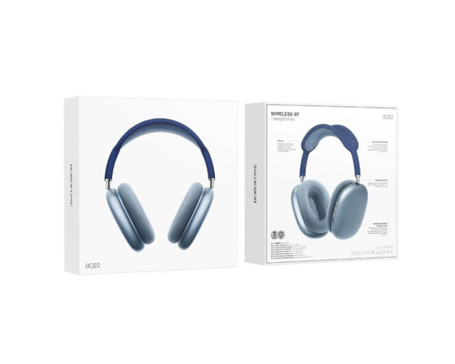 Навушники BOROFONE BO22 Elegant BT headphones Blue