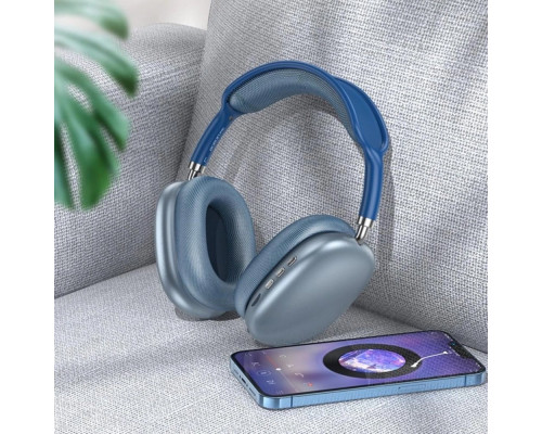 Навушники BOROFONE BO22 Elegant BT headphones Blue