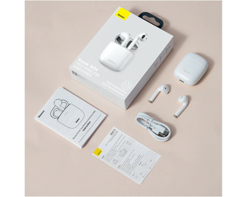 Навушники Baseus Encok True Wireless Earphones W04 Pro White (2022 Edition)