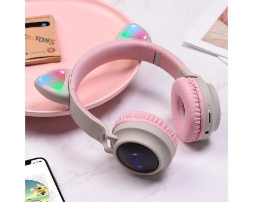 Навушники HOCO W27 Cat ear wireless headphones Grey