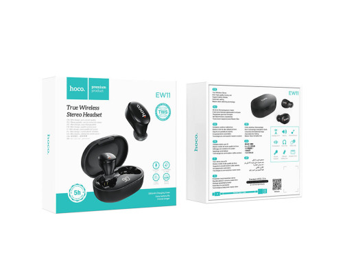 Навушники HOCO EW11 Melody true wireless BT headset Black