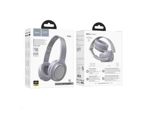 Навушники HOCO W46 Charm BT headset Light Blue Gray