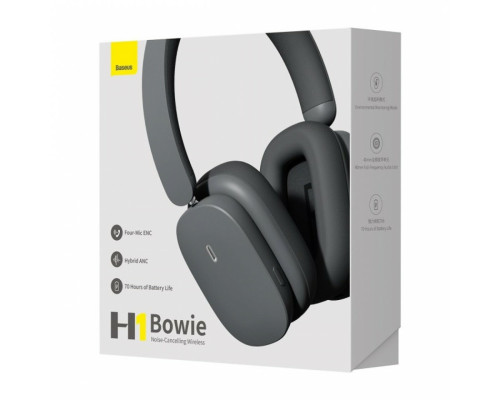 Навушники Baseus Bowie H1 Noise-Cancelling Wireless Headphones Gray