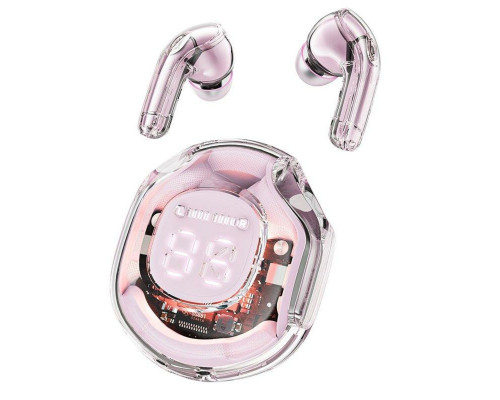 Навушники ACEFAST T8 Crystal color (2) bluetooth earbuds Lotus Pink