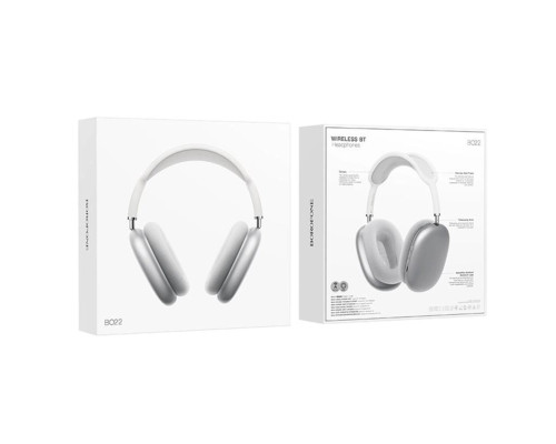 Навушники BOROFONE BO22 Elegant BT headphones Silver