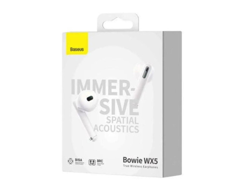 Навушники Baseus Bowie WX5 True Wireless Earphones White