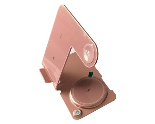 Зарядна станція 3IN1 Y91 Ultra-Thin (iPhone, iWatch, AirPods) 15W Original Rose Pink mag-200000150876319755