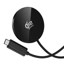 Бездротовий ЗП HOCO CW63 Pro Fast Qi2.2 magnetic wireless fast charger Black mag-6942007676946154071