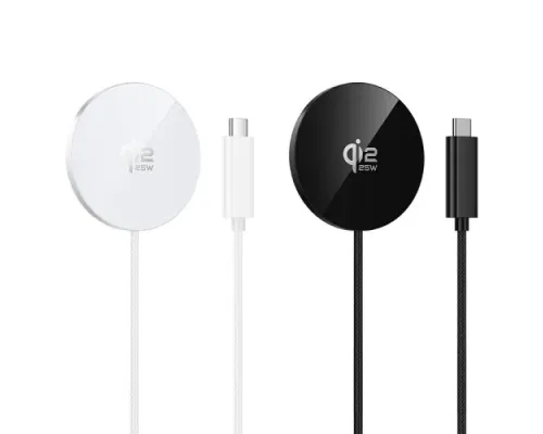 Бездротовий ЗП HOCO CW63 Pro Fast Qi2.2 magnetic wireless fast charger Black mag-6942007676946154071