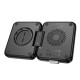Бездротовий ЗП HOCO CQ11 Ingenious 3-in-1 folding magnetic wireless charger Black mag-6942007630894137366
