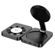 Бездротовий ЗП HOCO CQ11 Ingenious 3-in-1 folding magnetic wireless charger Black mag-6942007630894137366