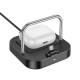 Бездротовий ЗП Magsafe HOCO CQ16B Astute 2-in-1 desktop charger Black mag-6942007639880138662