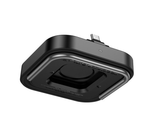 Бездротовий ЗП Magsafe HOCO CQ16B Astute 2-in-1 desktop charger Black mag-6942007639880138662