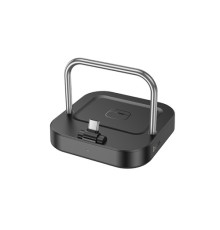 Бездротовий ЗП Magsafe HOCO CQ16B Astute 2-in-1 desktop charger Black mag-6942007639880138662