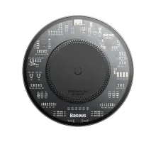 Бездротовий ЗП Baseus Simple 2 Wireless Charger 15W Black CCJJ050001 mag-6932172624507145691