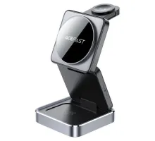 Бездротовий ЗП ACEFAST E20 desktop 3-in-1 wireless charging holder Black mag-6974316283478153281