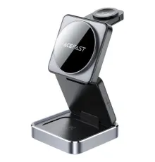 Бездротовий ЗП ACEFAST E20 desktop 3-in-1 wireless charging holder Black mag-6974316283478153281