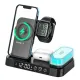 Зарядна станція 4 IN1 A37 (iPhone, iWatch, AirPods,Alarm Clock, LED LAMP) 30W FAST ORIGINAL Black mag-2000001500903147113