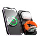 Бездротовий ЗП HOCO CQ13 Triumph 3-in-1 travel folding wireless fast charger Black mag-6942007635509135641