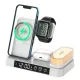 Зарядна станція 4 IN1 A37 (iPhone, iWatch, AirPods, Alarm Clock, LED LAMP) 30W FAST ORIGINAL White mag-2000001500910147114