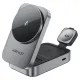 Бездротовый ЗП ACEFAST E22 Desktop 3-in-1 Wireless Charging holder Metal grey mag-6974316284079153297