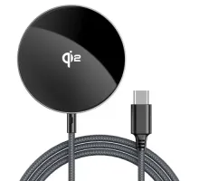 Бездротовый ЗП ACEFAST E24 qi2 desktop magnetic wireless charger with cable Metal grey mag-6974316284758153320