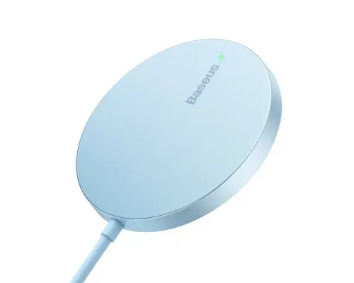 Бездротовий ЗП Baseus Simple Mini3 Magnetic Wireless Charger 15W Blue CCJJ040303 mag-6932172623296134746