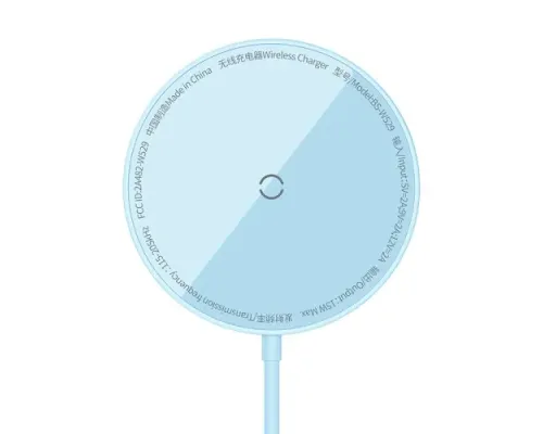 Бездротовий ЗП Baseus Simple Mini3 Magnetic Wireless Charger 15W Blue CCJJ040303 mag-6932172623296134746