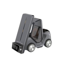 Зарядний пристрій 5 IN1 T20 (iPhone, iWatch, AirPods, Clock, Alarm) 15W FAST ORIGINAL Grey mag-200000148014435059