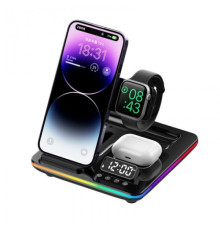 Зарядна станція 5 IN1 NEW AUTOMATIC (iPhone, iWatch, AirPods) 25W Original Black mag-200000149320518299