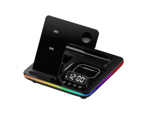 Зарядна станція 5 IN1 NEW AUTOMATIC (iPhone, iWatch, AirPods) 25W Original Black mag-200000149320518299