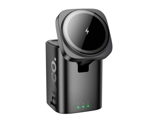 Бездротовий ЗП HOCO CQ20 Clever 3-in-1 desktop wireless fast charger Black mag-6942007645850137571