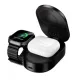 Бездротовий ЗП HOCO CQ23 Pole Qi2.2 3-in-1 magnetic wireless fast charger Black mag-6942007676960153869