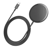 Бездротовий ЗП HOCO CW52 Enjoy magnetic wireless fast charging Black mag-6942007611367145269