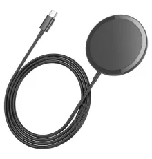 Бездротовий ЗП HOCO CW52 Enjoy magnetic wireless fast charging Black mag-6942007611367145269