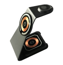 Зарядна станція 3IN1 S08 MagSafe Ultra-Thin (iPhone, iWatch, AirPods) 15W Original Black mag-200000150857219744