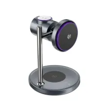 Бездротовий ЗП WiWU Wi-W041 qi2.2 3 in 1 Space Station Air-cooled Magnetic Wireless Charger Black mag-6977703659542153652