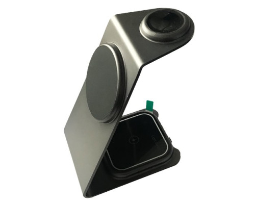 Зарядна станція 3IN1 M01 MagSafe Ultra-Thin (iPhone, iWatch, AirPods) 15W Original Black mag-200000150860219746