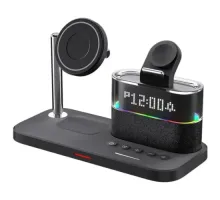 Зарядний пристрій C09 5IN1 (iPhone, iWatch, AirPods) 23W FAST ORIGINAL Black mag-2000001640135147117