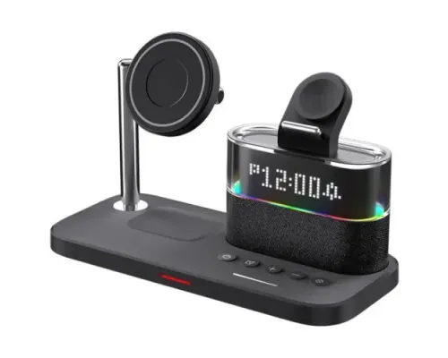 Зарядний пристрій C09 5IN1 (iPhone, iWatch, AirPods) 23W FAST ORIGINAL Black mag-2000001640135147117