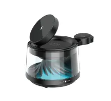 Бездротовий ЗП WiWU Wi-W039 Flow 5 in 1 Wireless Charger with ambient light & speaker Black mag-6977703657517153623